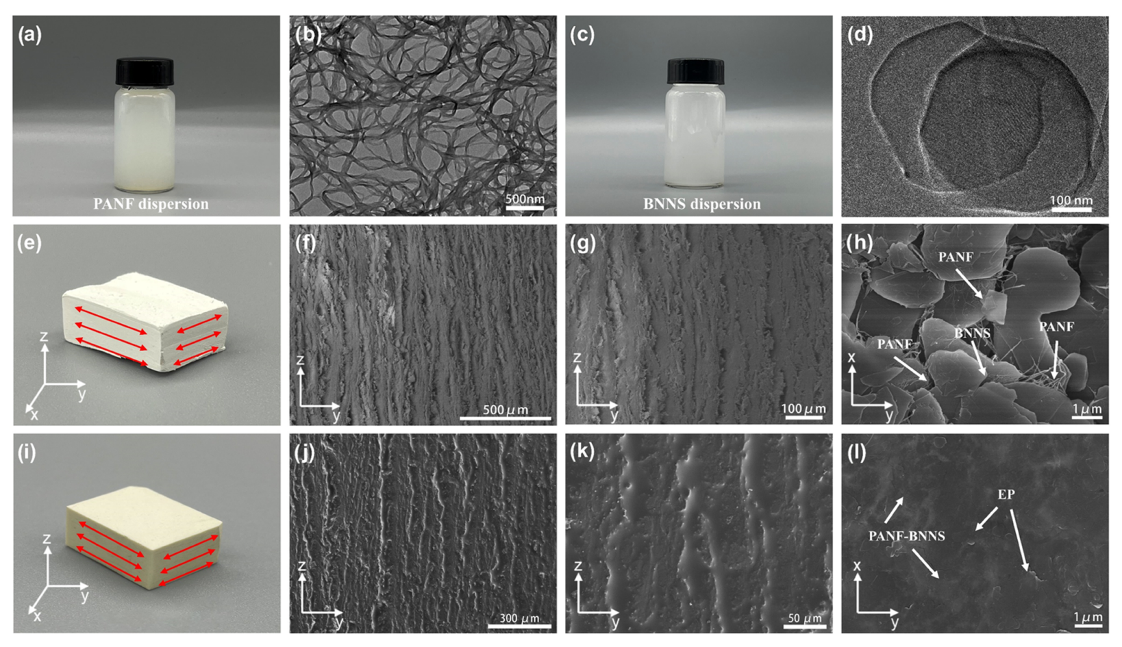 清华大学庹新林&中国科学院理化技术研究所黄荣进ACS Appl. Mater. Interfaces：由对位芳纶纳米纤维引导的自堆叠3D各向异性BNNS网络，用于高导热介电纳米复合材料