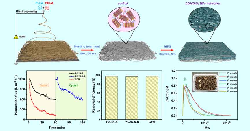 南通大学潘刚伟教授&葛建龙教授：超浸润立构复合聚乳酸/二醋酸纤维素纳米纤维膜，用于油水分离